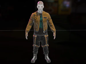 Cyberpunk Male 3D Model