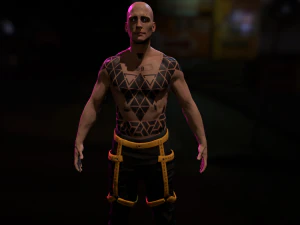 Cyberpunk Male 3D Model