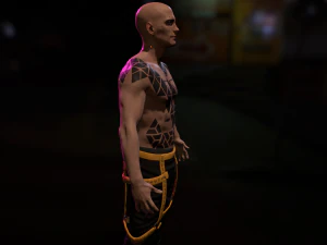 Cyberpunk Male 3D Model