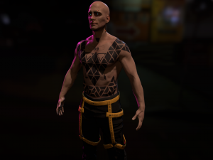 Cyberpunk Male 3D मॉडल