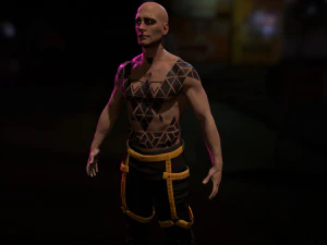 Cyberpunk Male 3D Model