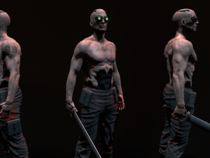 Cyberpunk Male 3D-Modell