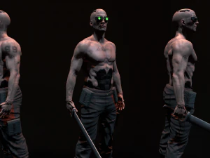 Cyberpunk Male 3D Model