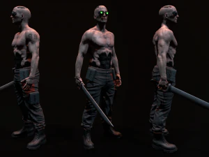Cyberpunk Male 3D Model