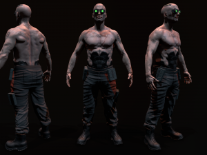 Cyberpunk Male 3D Model