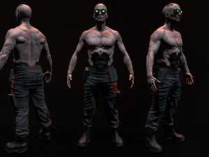 Cyberpunk Male 3D Model