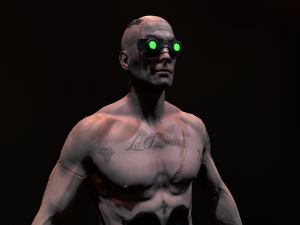 Cyberpunk Male 3D Model