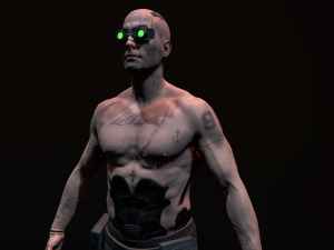 Cyberpunk Male 3D Model