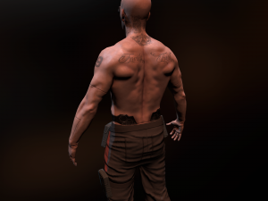 Cyberpunk Male 3D Model