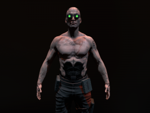 Cyberpunk Male 3D Model