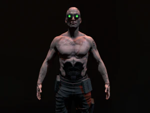 Cyberpunk Male 3D Model