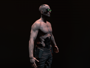 Cyberpunk Male 3D Model
