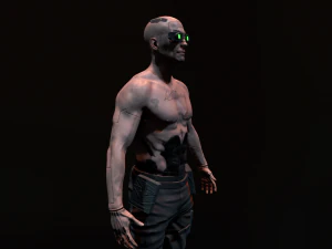 Cyberpunk Male 3D Model
