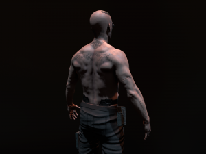Cyberpunk Male 3D Model