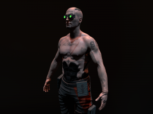 Cyberpunk Male 3D Model