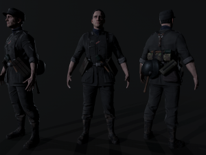 Wehrmacht soldier 2 3D Model