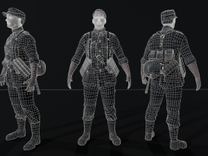 Wehrmacht soldier 2 3Dモデル