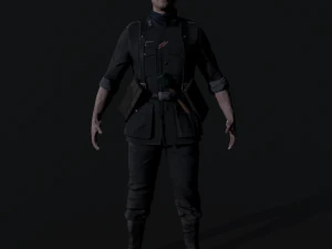 Wehrmacht soldier 2 3D Model