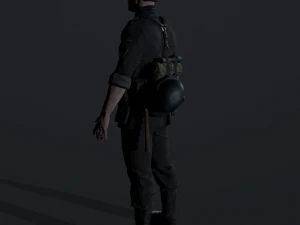 Wehrmacht soldier 2 3D Model
