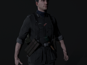 Wehrmacht soldier 2 3Dモデル