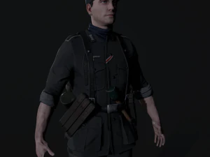 Wehrmacht soldier 2 3D Model