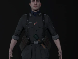 Wehrmacht soldier 2 3D Model