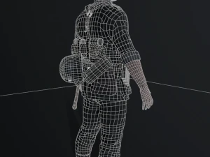 Wehrmacht soldier 2 3D Model