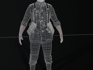 Wehrmacht soldier 2 3Dモデル