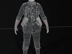 Wehrmacht soldier 2 3D Model
