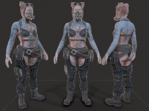 Wasteland Girl Modello 3D