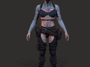 Wasteland Girl Modello 3D