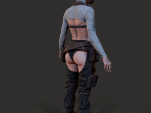 Wasteland Girl Modello 3D