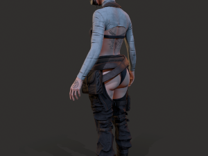 Wasteland Girl Modello 3D