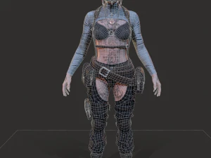 Wasteland Girl 3D Model