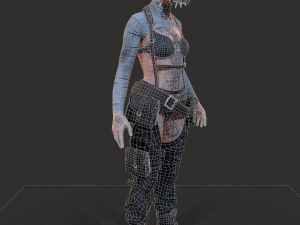 Wasteland Girl Modello 3D