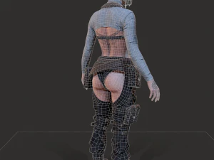 Wasteland Girl 3D Model