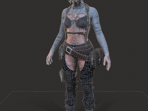 Wasteland Girl Modello 3D