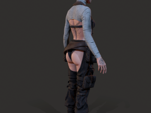 Wasteland Girl Modello 3D