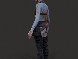 Wasteland Girl Modello 3D