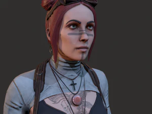 Wasteland Girl 3D Model