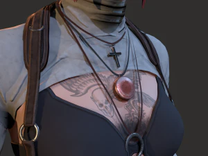Wasteland Girl 3D Model
