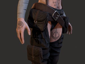 Wasteland Girl Modello 3D
