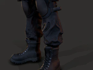 Wasteland Girl 3D Model