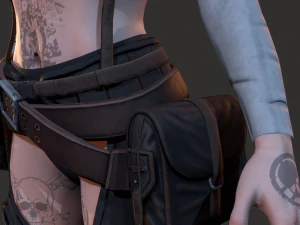 Wasteland Girl 3D Model
