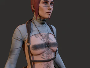 Wasteland Girl 3D Model