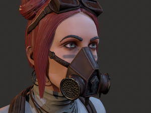 Wasteland Girl Modello 3D