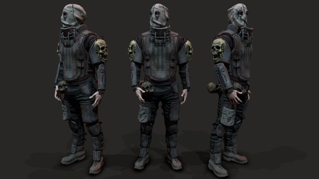 Wasteland man Modèle 3D .c4d .max .obj .3ds .fbx .stl .blend 