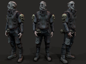 Wasteland man 3D-Modell