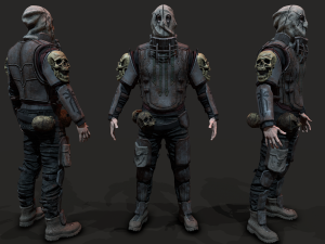 Wasteland man Modèle 3D