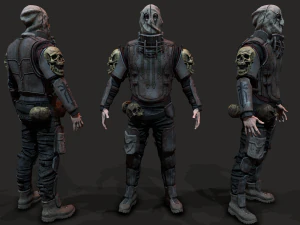 Wasteland man 3D Model